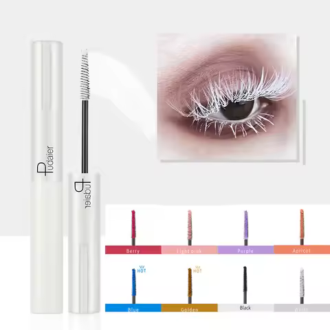 Fashion White Mascara Makeup 4D Silky Natural Long Lash Mascara Waterproof Mascara Extension Thick L