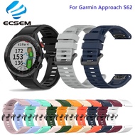 [HOT JUXXKWIHGWH 514] สายรัดข้อมือสำหรับ Garmin Approach S62นาฬิกาอุปกรณ์เสริมสำหรับ Approach S62สายรัดข้อมือสร้อยข้อมือสายซิลิโคน