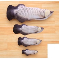 Mainan Kucing Catnip Model Ikan Arwana Silver 20cm &amp; 30CM Bisa