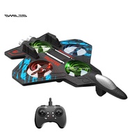 smiles|  Indoor Outdoor Rc Plane Remote Control Airplane Toy 360° Stunt Spin Led Lights Drop-resista