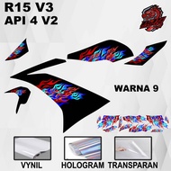 R15 R 15 Sticker V3 R15 R 15 Striping/ V3 R15 R 15 Decal Sticker/ 4 v2 fireV3
