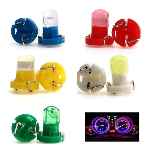 10 Pcs 12V Auto Central Control Lamp T3 T4.2 T4.7 Instrument Panel LED Lights Car COB Indicator Ligh