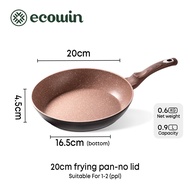 Ecowin Maifan หม้อหิน กระทะเคลือบหินอ่อน ไม่ติดกระทะ สำหรับเตาทุกประเภท ขนาด 20 / 30 ซม.