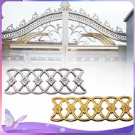 100x300mm Aksesoris Pagar Stainless Ornamen Pagar Besi Minimalis Stainless 201 Bunga Bulat Sambung O