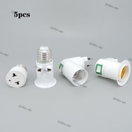 5pcs AC 220v E26 E27 to US EU UK power plug LED bulb Holder base Socket to E27 Plug Screw Lamp Light