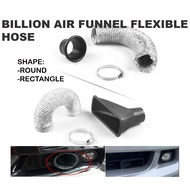 BILLION Air Funnel Flexible Hose (Carbon Look) AIR COOL INTAKE UNIVERSAL