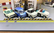 Choro Q Fairlady Skyline sport Stepwagen Sunny set 4架 TOMY Takara Tomica  1:64 Tiny Q TINY 1/64 場景