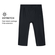 Camel Mens Quick-drying Fitness Pants Tight Cropped Pants Basketball Training Breathable Elastic Leg