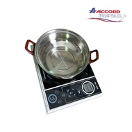 Accord Prevail  รุ่น AC-888  เตาแม่เหล็กไฟฟ้า มาพร้อมหม้อชาบูและฝาครอบแก้ว