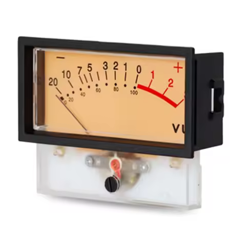 652F Double Pointer Vu Meter Db Stereo Audio Amplifier Board Power Amplifier Panel Dual Analog