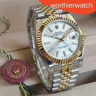 ori Rolex date just jam tangan Lelaki Automatik watches for men's with free box jam tangan Lelaki