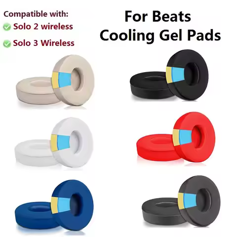 Cooling Gel Ear Pads For Beats Solo 2 Solo 3 wireless headphones replacement solo2 solo3 earmuff ear