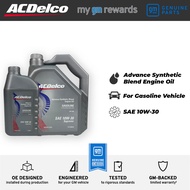 AC Delco Advance Synthetic Blend Engine Oil 10W30 (1L/4L) API SM for Gasoline Vehicles