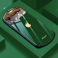 2023 new style Lovely Cute Oval shaped Tempered Glass Phone Case For iPhone 15 pro max 14 pro max 14 plus 13 pro max 12 11 Pro Max XS max XR 7 8 Plus Makeup mirror Cover