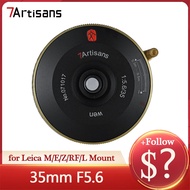 yuan6 7artisans MF Full Frame 35mm F5.6 Ultra-thin Pancake Lens for Camera Photography with Sony E Nikon Z Canon RF Leica M L Mount DSLRs Lenses