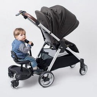 嬰兒手推車配件輔助踏板二胎神器雙人寶寶出行遛娃加座拖掛小尾車