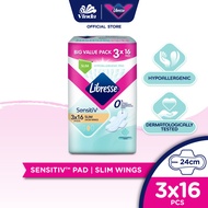 Libresse Sensitiv Slim Wings 24cm  (3x16s)