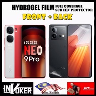 Vivo iQOO Neo 9 Pro / Neo 8 Pro / Neo 7 Pro / Neo 6 SE / Front + Back Hydrogel Screen Protector