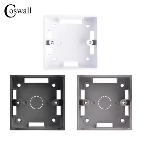 Coswall 33mm Depth External Mounting Box For 86 Type Switch And Socket Apply For Any Position of Wal