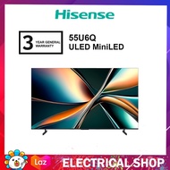 Hisense 55 / 65 / 75 / 85 U6Q 55U6Q / 75U6Q / 85U6Q / U6S 65U6S 4K ULED Mini-LED TV / Dolby Atmos Te