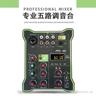 Huge Markdown Mini 5-Channel Mixer Lightweight Compact Mixer Household K-Song Live Recording Device 