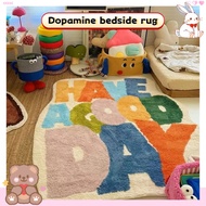 Bedroom Carpet Irregular Imitation Cashmere Floor Mat Dopamine Color Matching Living Room Carpet Hou