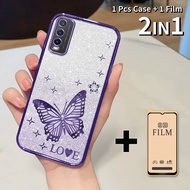 LAYAR 2 in 1 Casing hp for VIVO Y20 Y20i Y20s Y20g Y20t Y20a Y12s Y12a Shockproof Glitter Case - 9D 