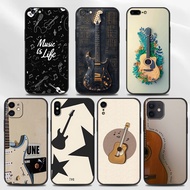 Soft black phone case for Huawei Y8P Y9A Y5 Y6 Pro Y6S Y7 Prime 40FD guitar caseg