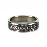 【 手工製作 】香港1965年代 銀5毫英女王硬幣 銀戒指
