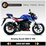 Striping Suzuki Gsx S 150 Mandalika Pertamina Motorcycle Sticker Gsx 150 S List Custom Variations