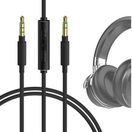 GEEKRIA Audio Cable with Mic Compatible with COWIN E7 E8 Anker Soundcore Space One Headphones Cable 