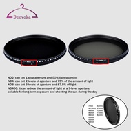 [deevoka] Professional ND2 to ND400 Slim Fader Neutral Density Filter ND Filter Waterproof