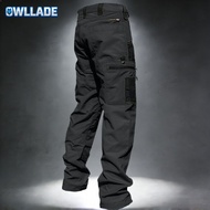 OWLLADE Tactical Cargo Pants for Men in Black S-3XL JT-PJK55 A01 2T