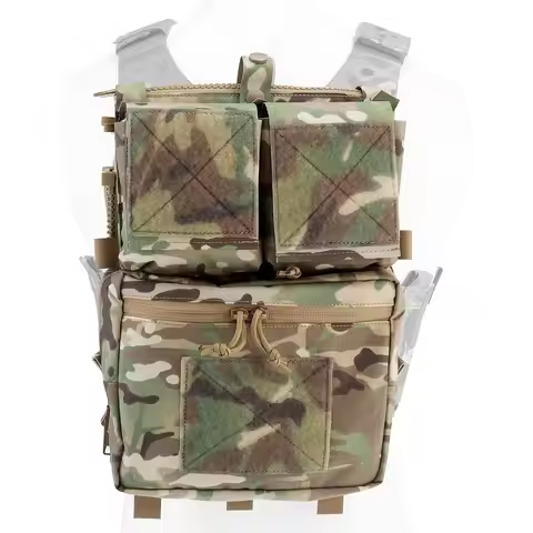 Tactical Panel Backpack Plate Carrier Expansion Pouch Bag Hunting Airsoft Vest Accessories for LV-11