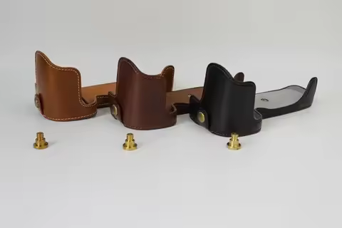 PU Leather Protect Half case Bag Grip for canon eos 6dii 6d mark ii 70D/80D/90D 800D/77D/700D/750D