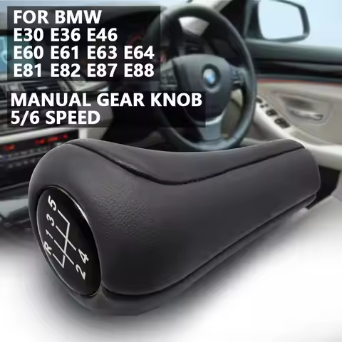5/6 Speed Car Gear Shift Knob Head For BMW 1 3 5 6 Series E46 E87 E90 Gear Stick Handball Manual Shi