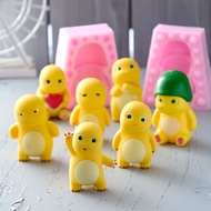 Cartoon Fat Little Milk Dragon Cake Dessert Table Dress Up Baking Tools Chocolate Plaster Silicone M