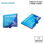 MOVESPEED P300 Pro TF Card, 100MB/s Read, 60MB/s Write, 4K UHD, A2 App Performance, V30, U3, Wide Co