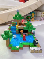 Combo 100 Khối Nam Châm Minecraft đồ chơi khối Nam Châm Minecraft Từ Tính Lắp Ghép Cho Bé Smart Baby