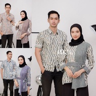 KEMEJA Fatma Blouse Couple Batik Tunic Couple Modern Couple Clothing Set Batik Shirt Men Batik Couple Dress Batik Baju Batik Couple