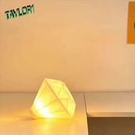 TAYLOR1 Bedside Night Light, Glowing Effect Diamond Shape Diamond Night Light, Ambient Ambient Light