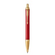 [Free Name Engraved] Parker Signature Pen, Parker IM Premium Red GT Ballpoint Pen 2143644, Premium S