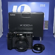 Sold out）『收機鏡』『Trade In優惠』新淨 有盒  連原廠罩光罩 Fujifilm X100VI 黑色機 第六代 復古旁軸機 4千萬像素 內置防手震 半幅機 23mm鏡頭 等效35mm 