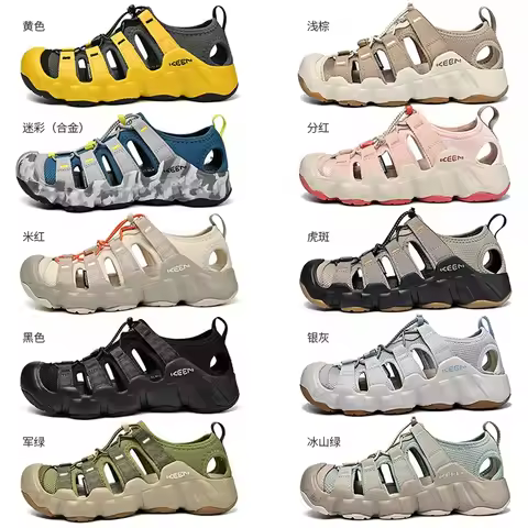 Versatile Keen Style Sandals for Men & Women, Plus Size Casual Trendy Ultra-Light Beach Slippers, Fa