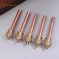 Zyngana 5Pcs Air Conditioner Refrigeration Access Valves 6MM OD Tube Filling Par 20CC Spare Part Rep
