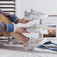 Wild basic pu leather small white shoes female breathable student running shoes female flat shoes
