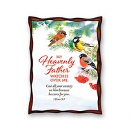 HIASAN DINDING My HEAVENLY FATHER "1 Peter 5:7" (Wall Decoration - Omega)