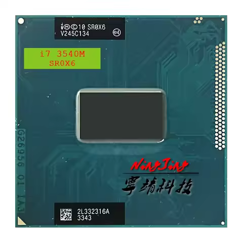 Intel Core i7-3540M i7 3540M SR0X6 3.0 GHz Used Dual-Core Quad-Thread CPU 4M 35W Socket G2 / rPGA988