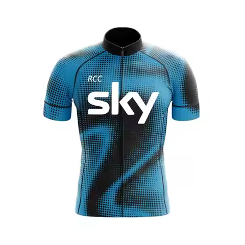 NEW RCC SKY Pro Cycling Jersey Men Summer Cycling Clothing Mountain Bicycle Jersey Ropa Ciclismo Mai