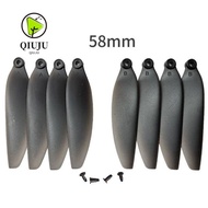 QIUJUU Folding Propeller Blades, 58mm/66mm Black Remote Control Drone Parts, Universal Plastic Quadc